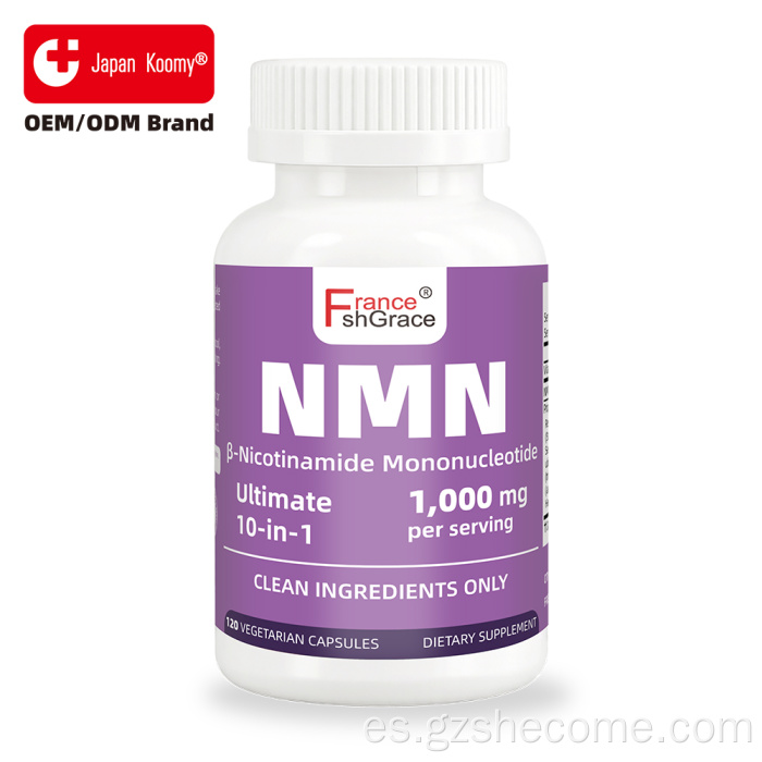 Shecome NMN Cápsulas Anti Envejecimiento con Resveratrol